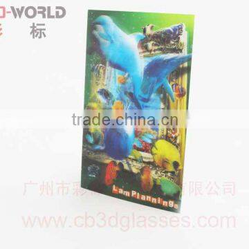 3D lenticular stereo postcard to 3d effect sea world