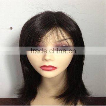 fashion balck hair mono u part wig