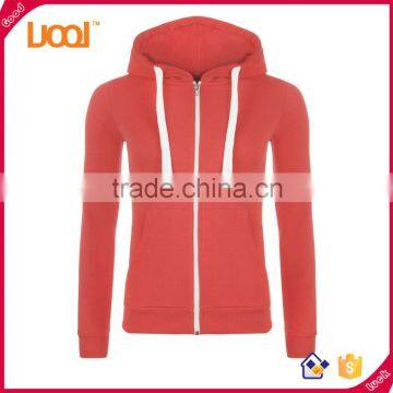 65%Cotton 35%Polyester Casual Women Plain Dyed Long Sleeve Zip Custom Different Kinds of Hoodies photo-1