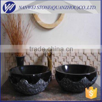 cheap china granite small wash basin double bowels