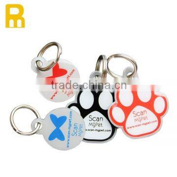 2015 Paw Shaped Offset Printing qr Pet Tags for Cats photo-4
