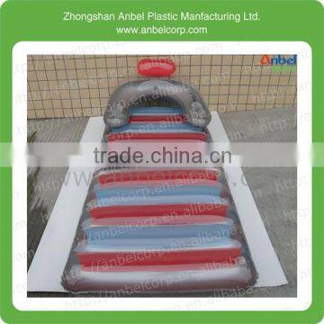 Inflatable Lounger Air Bed Air Mattress Swimming Headrest Folding photo-2