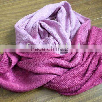 fashion lady acrylic knitted shawl