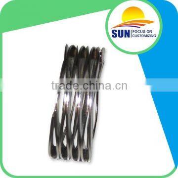 High precision crest to crest stainless steel wave springs