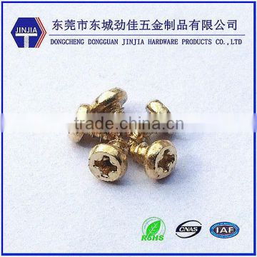 Electric brass screw with cup head cross drive GB/T 822-2000