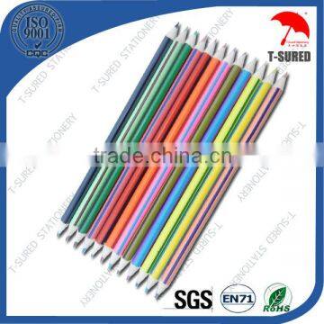 7 Inches Triangle Strip Double Side Color Pencil In Bulk