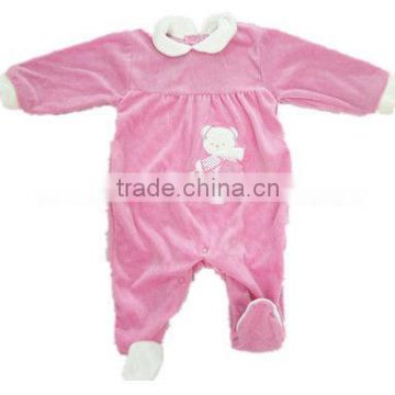 baby sweet velour romper