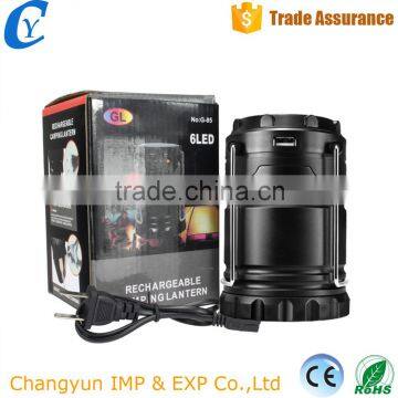 Waterproof 6LED Telescopic Emergency Lamp Rechargeable Solar Battery Portable Camping Lantern                        
                                                Quality Choice
