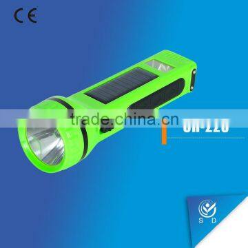 led solar flashlight, rechargeable flashlight CH-228