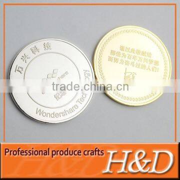 2014 most popular promotional gold souvenir coin