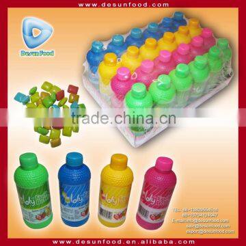 Loly small halal chewing gum in fruit bottle