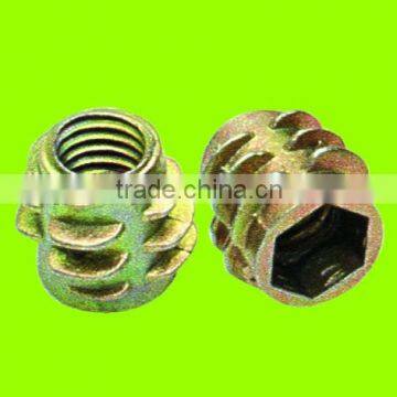 Hot sell zinc plated threaded insert nut (NZ1412)