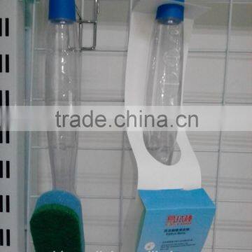 Dish brush with transparent handle