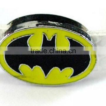 2015 Cool Super Hero 8mm Slide Charms Yellow Batman Beads DIY Jewelry Accessories                        
                                                Quality Choice