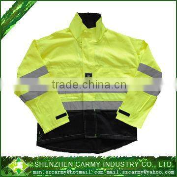 men's high visibility reflective waterproof working wear/ safety coat