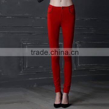 Lace Seam Elegant Stretch Pant for Women Ladies Slim Fitnessw OL Trouser Girls Clothes OEM Supplier From Guangzhou