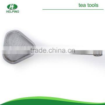 ball shape stainless steel tea strainer with chain hook