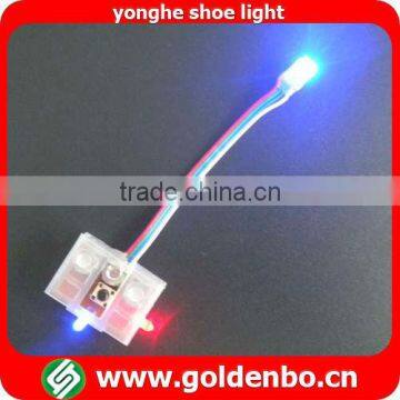 Flashing shoe light for shoe decoration