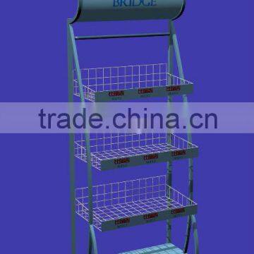 ML-16019 Wire basket metal display stands racks promtional displays POS display