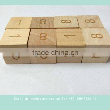 small wooden cubic