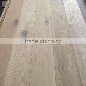 Unfinished Wide Plank White Oak Engineered Wood Flooring 260mm photo-2