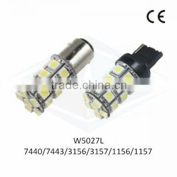 HOT SALE Auto Light Turn Lamp T20 S25 7440 7443 3156 3157 1156 1157 27SMD 5050 with CE