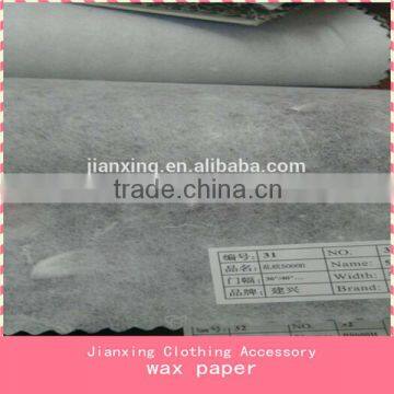 For embroidery efficiency wax paper