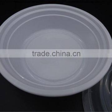 650ml Dispoable Oval Packaging Plastic Bowl Food Packaging Containers With Lid photo-2