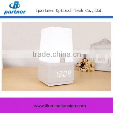 LED Touch Sensor Desk Lamp With Clock