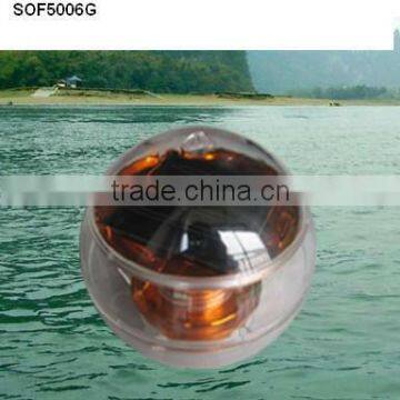 white plastic ball solar floating pool led light(SOF5006G)