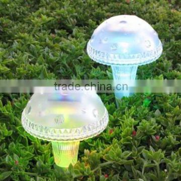 Sales Promotion Plastic Mushroom Led Garden Solar Light