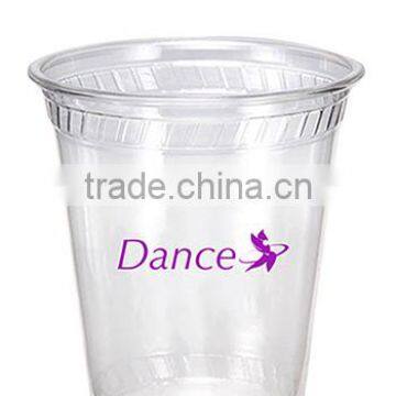 7oz Printed Clear Polyethelyne Plastic Cup