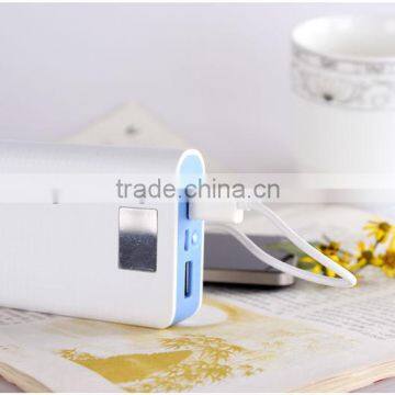 smartphones led light backup battery 3000mah portable power bank