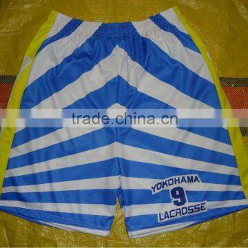 Sublimated lacrosse shorts