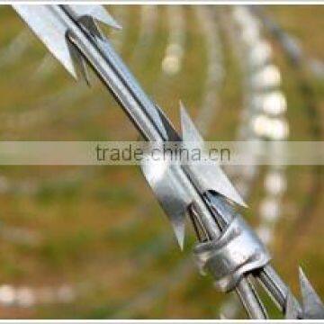 Corrosion resistant concertina rezor barbed wire from Chinese factory