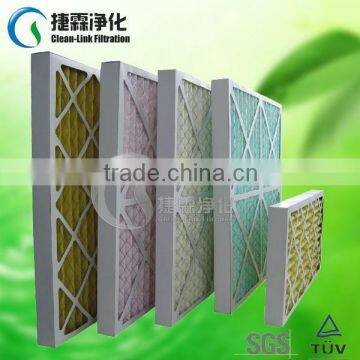 Economical Non-woven fabrics foldaway paper frame air plank filter