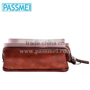 Travel Kit Men's Genuine Leather Wash Bag, Travel Accessories Toilet Bag for Men