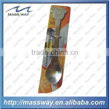 animal shape good grade custom stainless steel baby spoon