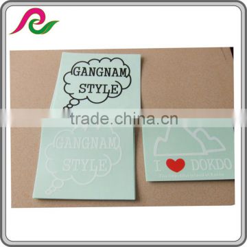 custom logo clear PVC /PETsticker