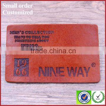 real jeans leather labels for sale customized any color jeans leather patch manufacturer