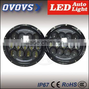 2015 hot sales 85W 7 inch round led headlight for wrangler