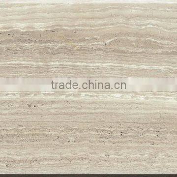 Hot sale white wood vein marble tile