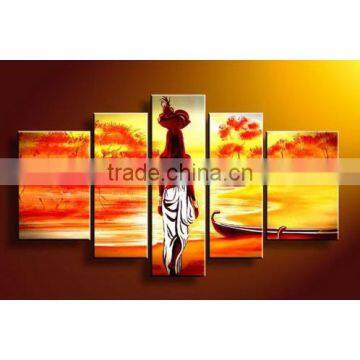 Shu1944 handmade abstract african women nude oil painting