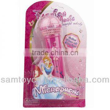 Microphone toy with light and music