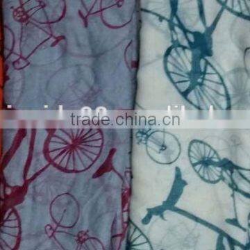 Hot Sale Wholesale antique elephant animal printed viscose scarf From Real Scarf Factory