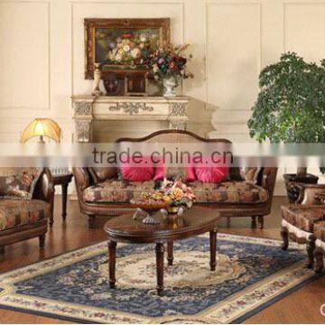 Fabric Sofa for Living Room Classical Wood Furniture photo-2