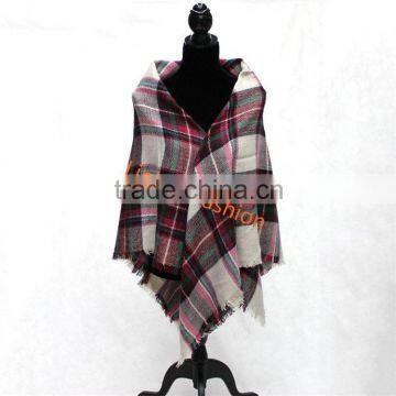 newest poncho fabric winter scarf