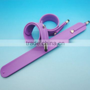 Wholesale OEM custom silk screen imprint silicone snap touch screen stylus pen