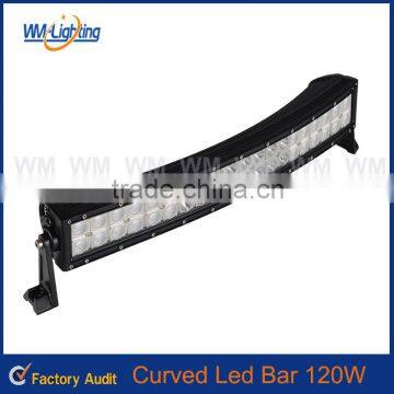 2016 high performance curved creechips led light bar 120w 180w 240w 288w 300w car led bar light with CE Rohs