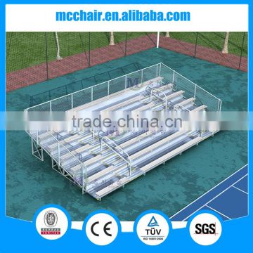 7 rows floor deluxe aluminium bleacher grandstand chairs 7F gym chair bleacher chairs stadium seats used bleachers for sale